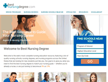 Tablet Screenshot of bestnursingdegree.com